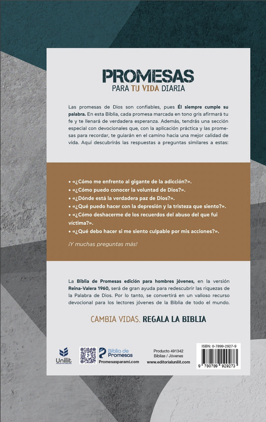 Biblia de promesas para mujeres jóvenes RVR 1960, tapa dura