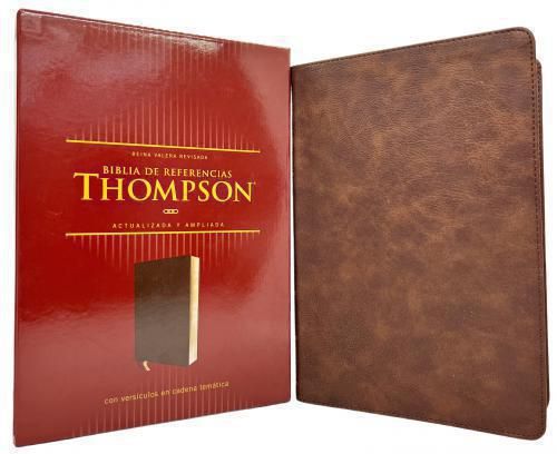 Cargue la imagen en el visor de la galería, Biblia de Referencia Thompson RVR, Leathersoft café
