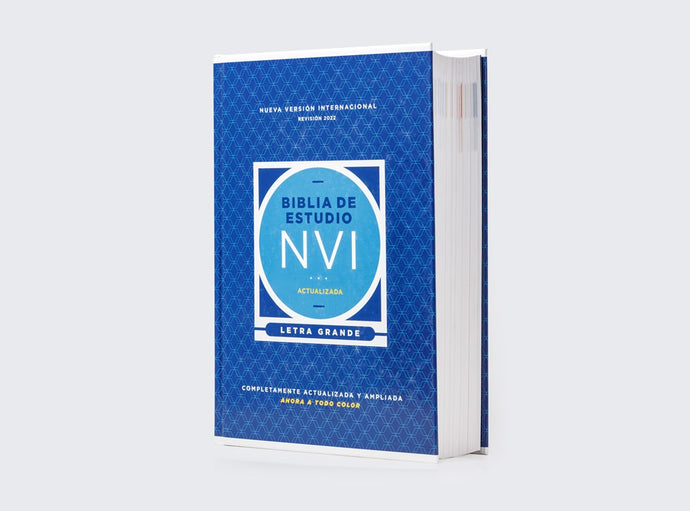 Biblia de Estudio actualizada NVI, Revisión 2022, Letra Grande, Tapa dura