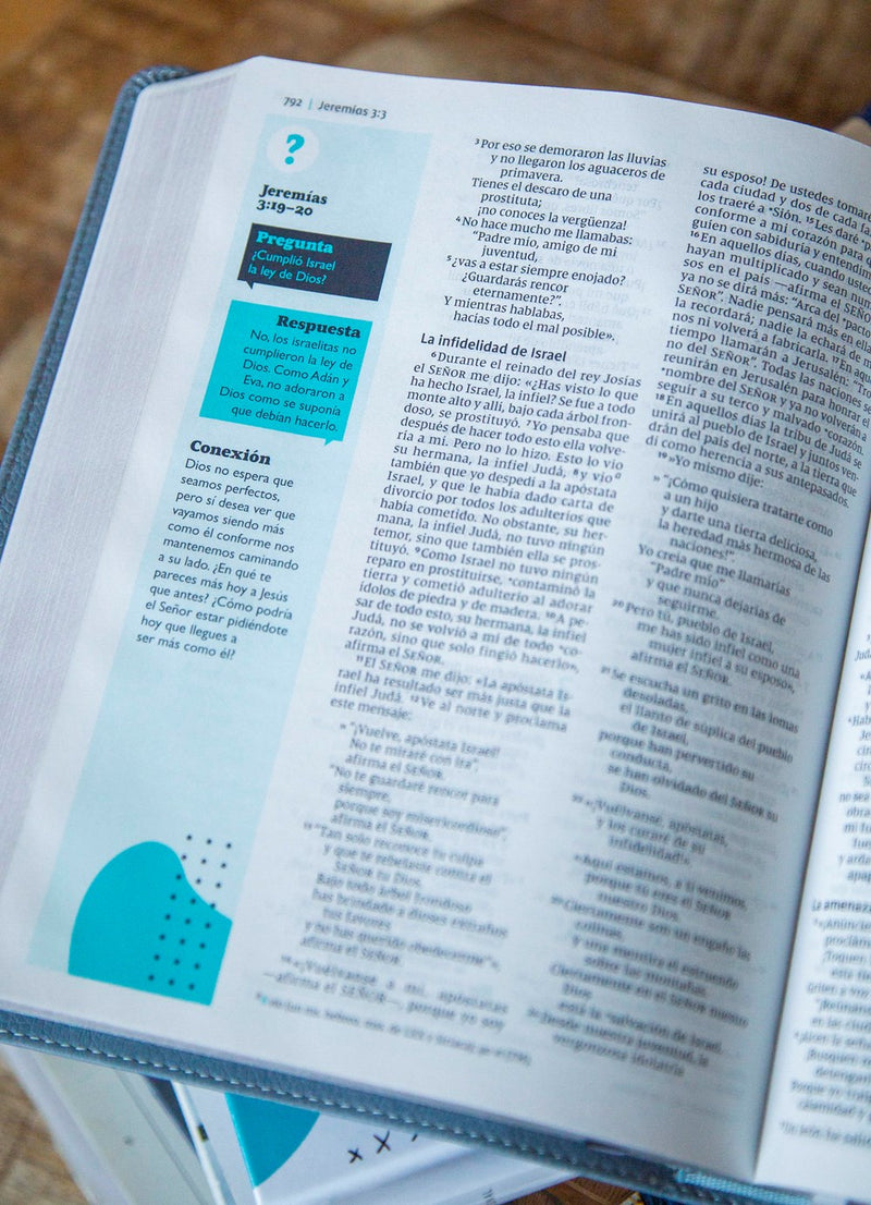Cargue la imagen en el visor de la galería, La Biblia Telos para Jóvenes NVI, Revisión 2022, Leathersoft, Gris, Interior a dos colores, Comfort Print
