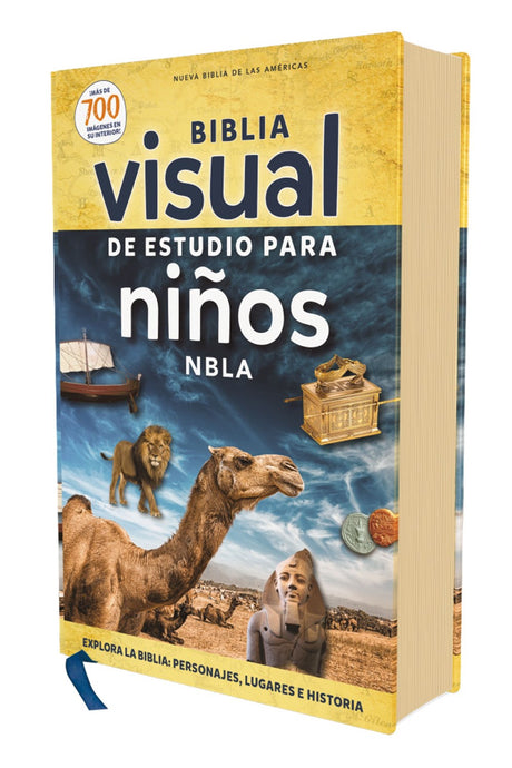 Biblia visual de estudio NBLA para niños, Tapa Dura: Explora la Biblia: personajes, lugares e historia