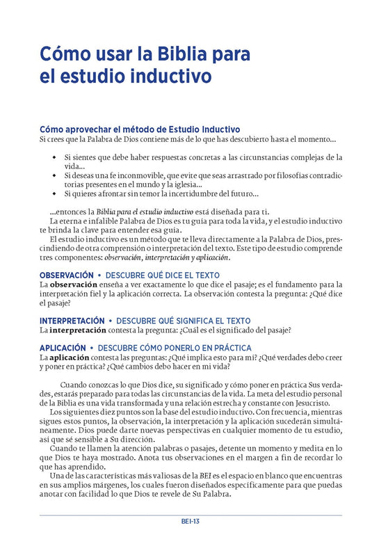 Biblia para el estudio inductivo NBLA, Interior a dos colores, imitación piel morado