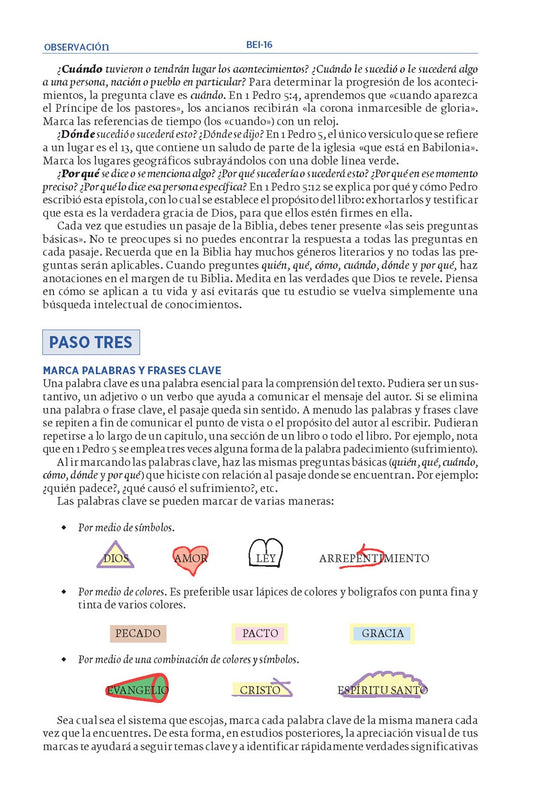 Biblia para el estudio inductivo NBLA, Interior a dos colores, imitación piel gris