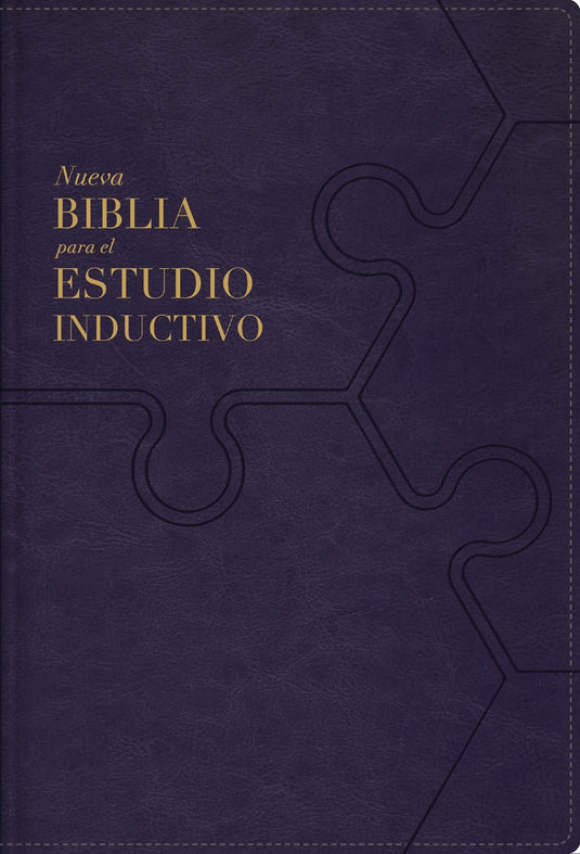 Biblia para el estudio inductivo NBLA, Interior a dos colores, imitación piel morado