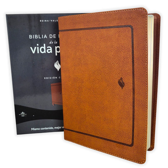 Biblia de estudio de la Vida Plena RVR 1960, edición clásica café
