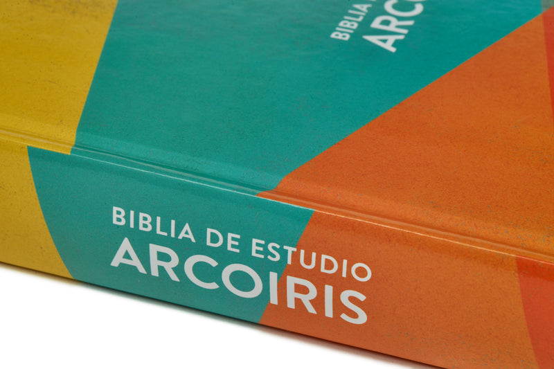 Cargue la imagen en el visor de la galería, Biblia de Estudio Arcoíris RVR 1960, tapa dura multicolor
