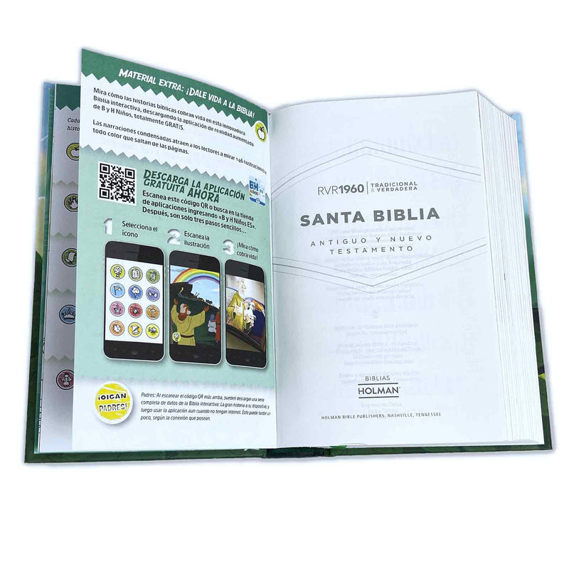 Cargue la imagen en el visor de la galería, Santa Biblia para niños interactiva RVR 1960, tapa dura
