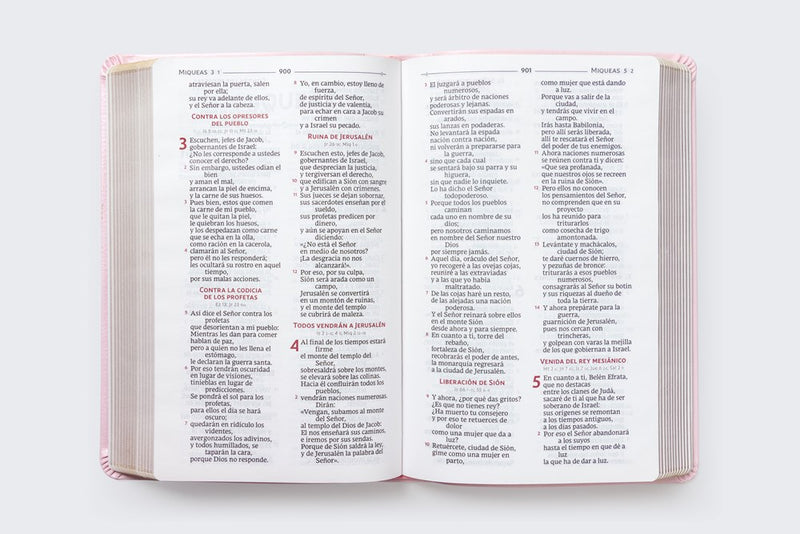 Cargue la imagen en el visor de la galería, Biblia Católica Regalos y Ceremonias, piel reciclada rosado
