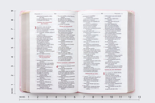Biblia Católica Regalos y Ceremonias, piel reciclada rosado