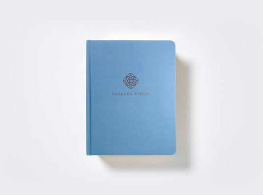 Biblia Católica, Edición para Notas, Tapa dura/tela, Azul, Comfort Print