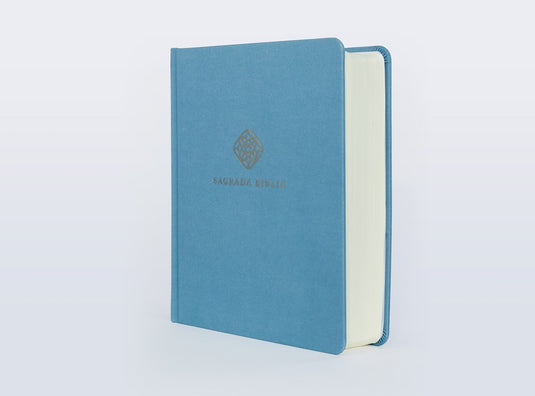 Biblia Católica, Edición para Notas, Tapa dura/tela, Azul, Comfort Print