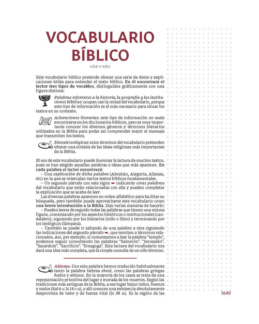 Biblia Católica, Edición para Notas, Tapa dura/tela, Azul, Comfort Print