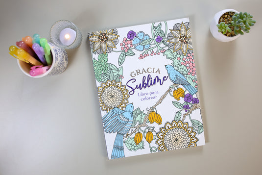 Gracia Sublime: Libro para colorear