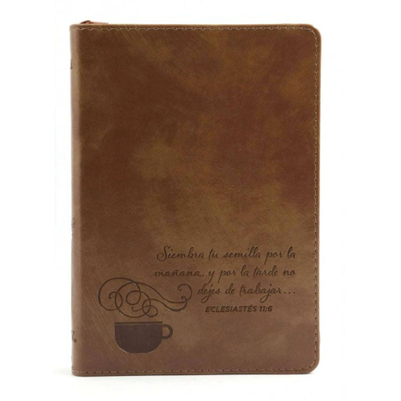 Cargue la imagen en el visor de la galería, Santa Biblia NTV, Edición compacta con zíper (SentiPiel Café latte)
