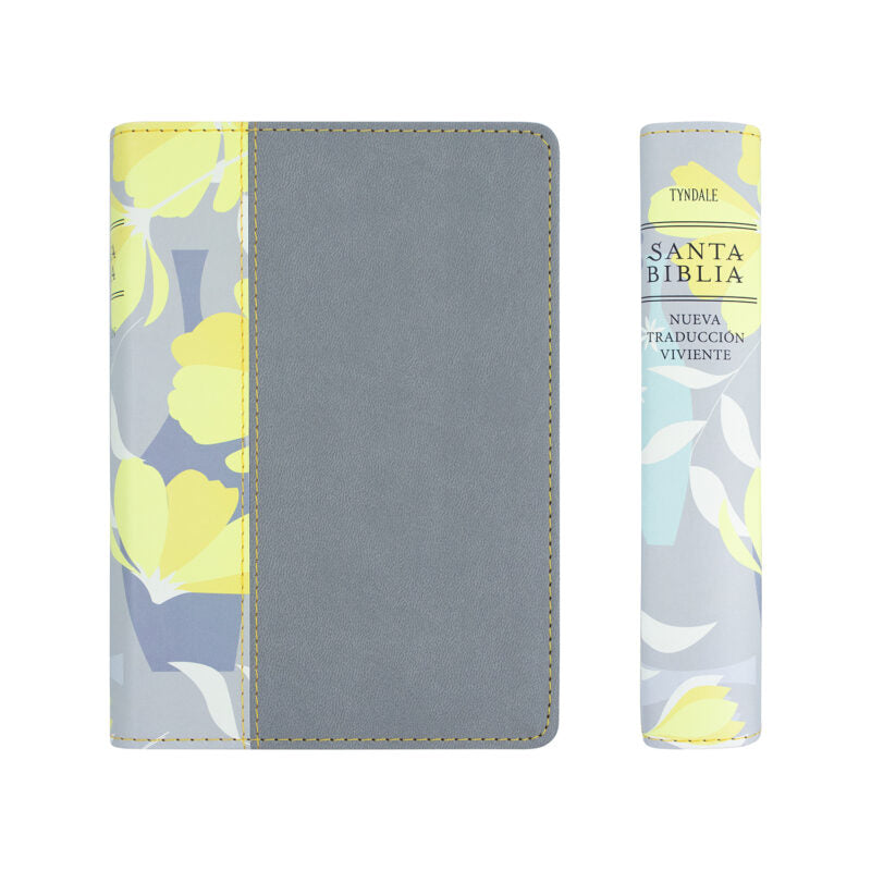 Cargue la imagen en el visor de la galería, Santa Biblia NTV, Letra Grande, Edición Compacta, SentiPiel Gris/Amarillo
