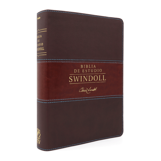 Biblia de estudio Swindoll NTV (Sentipiel café/café claro)