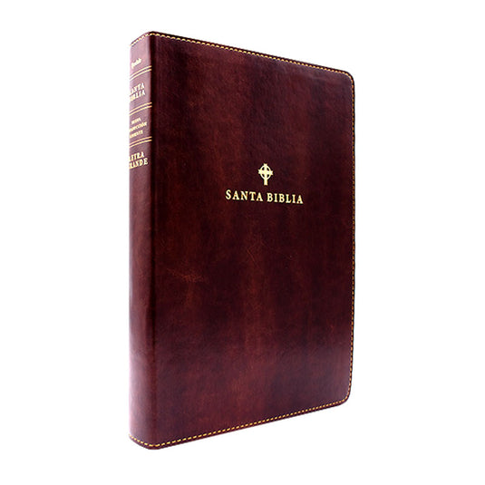 Santa Biblia NTV, Edición de referencia Ultrafina, Letra Grande (SentiPiel Café oscuro)