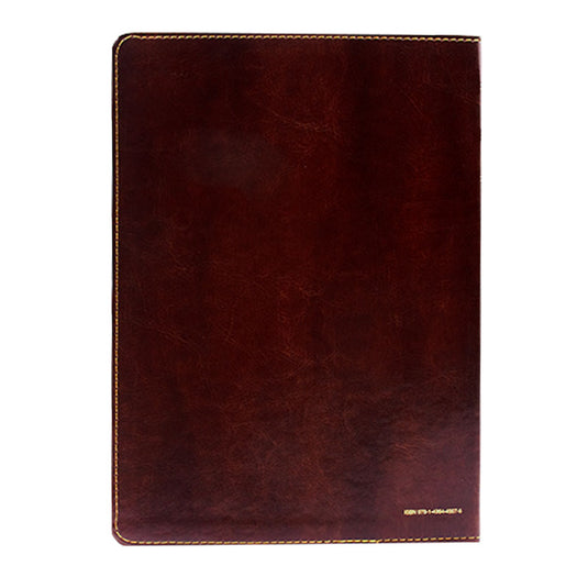 Santa Biblia NTV, Edición de referencia Ultrafina, Letra Grande (SentiPiel Café oscuro)