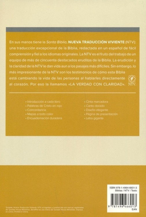 Cargue la imagen en el visor de la galería, Santa Biblia NTV, Edición Manual, Letra Gigante, Café
