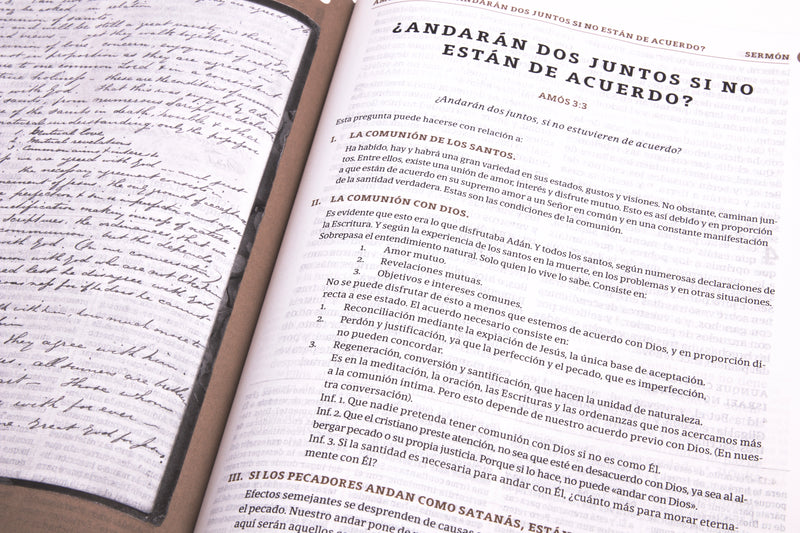 Cargue la imagen en el visor de la galería, Biblia de estudio Spurgeon RVR 1960, tela marrón claro
