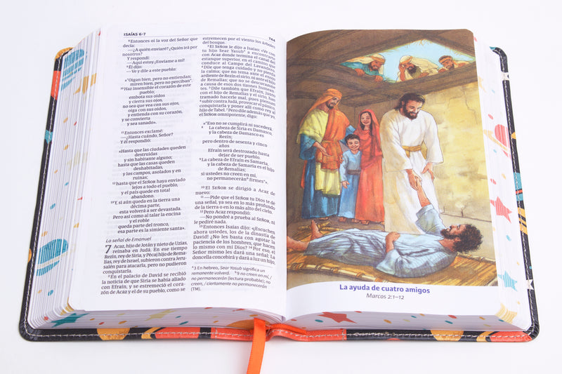 Cargue la imagen en el visor de la galería, Biblia Luz En Mi Camino Cohetes NVI Multicolor, símil Piel
