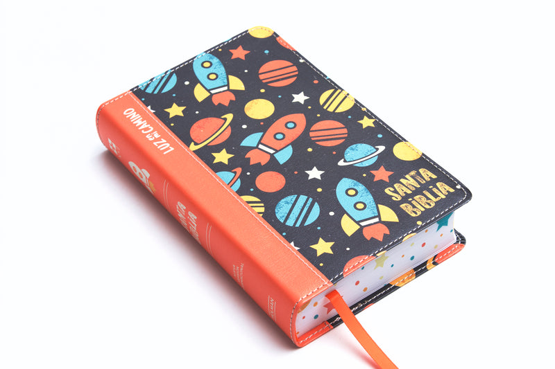 Cargue la imagen en el visor de la galería, Biblia Luz En Mi Camino Cohetes NVI Multicolor, símil Piel
