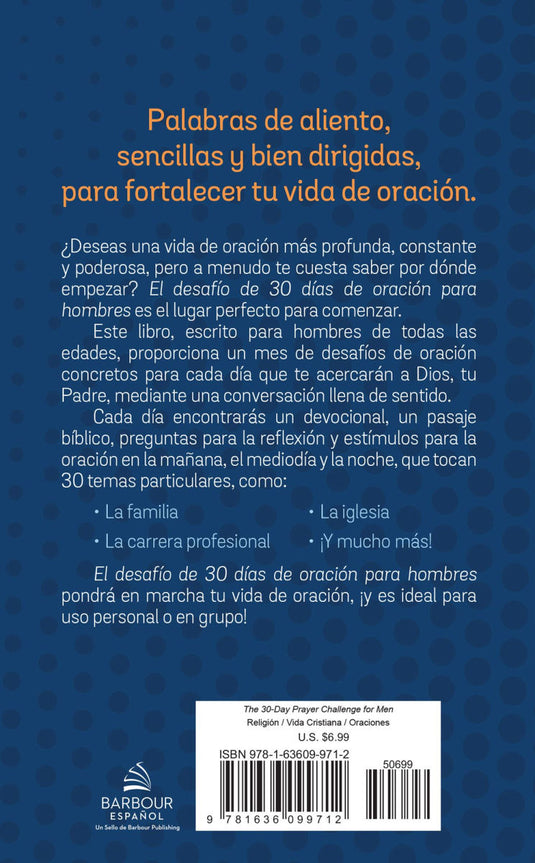 El desafío de 30 días de oración para hombres