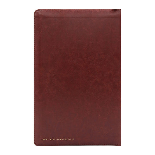 Biblia ultrafina RVR 1960, Tamaño Manual, Cierre zíper, Letra Grande, símil piel café