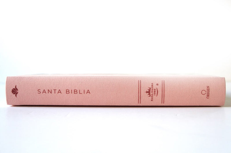 Cargue la imagen en el visor de la galería, Biblia RVR 1960, Letra Grande, Tamaño Manual, Tapa dura/ tela rosada con flores
