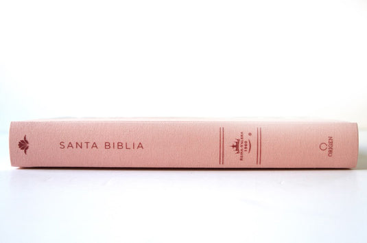 Biblia RVR 1960, Letra Grande, Tamaño Manual, Tapa dura/ tela rosada con flores