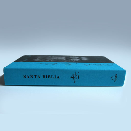 Biblia León RVR 1960, Letra Grande Tamaño Manual, tapa dura/tela aguamarina