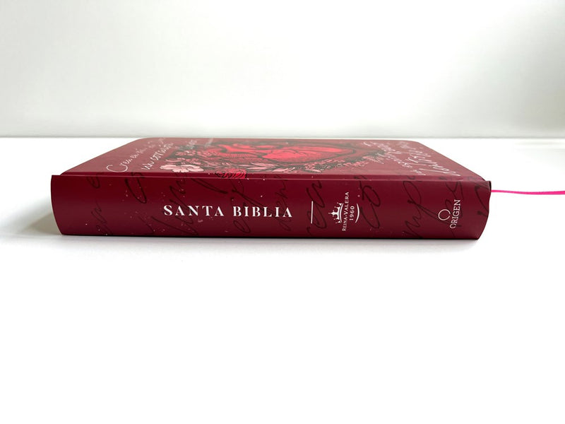Cargue la imagen en el visor de la galería, Biblia RVR 1960, Letra Grande, Tamaño Manual, tapa dura corazón rojo
