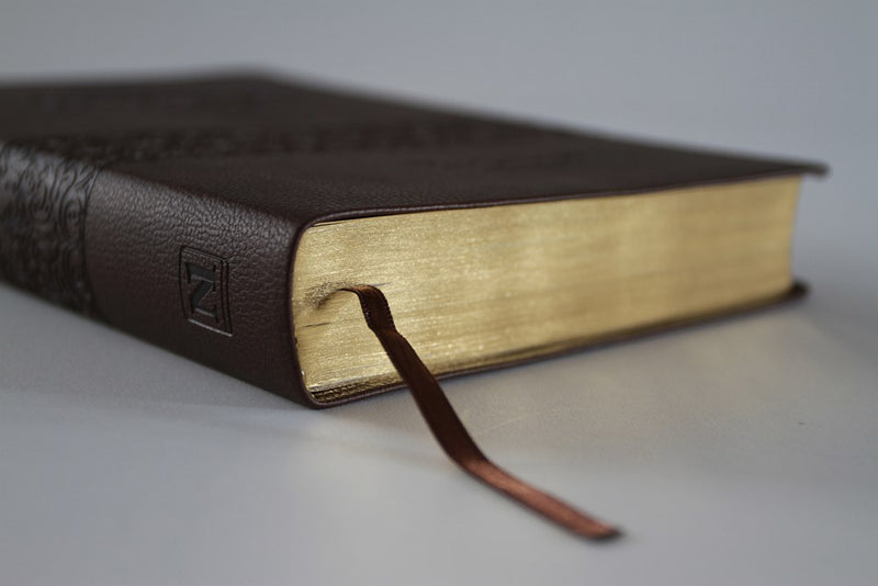 Cargue la imagen en el visor de la galería, Biblia de estudio de la profecía RVR 1960, imitación piel café
