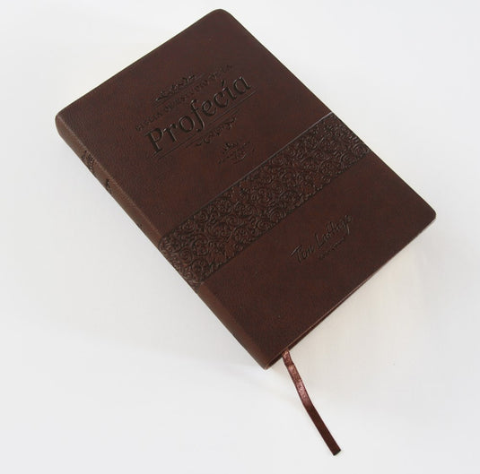 Biblia de estudio de la profecía RVR 1960, imitación piel café