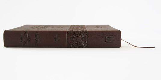 Biblia de estudio de la profecía RVR 1960, imitación piel café