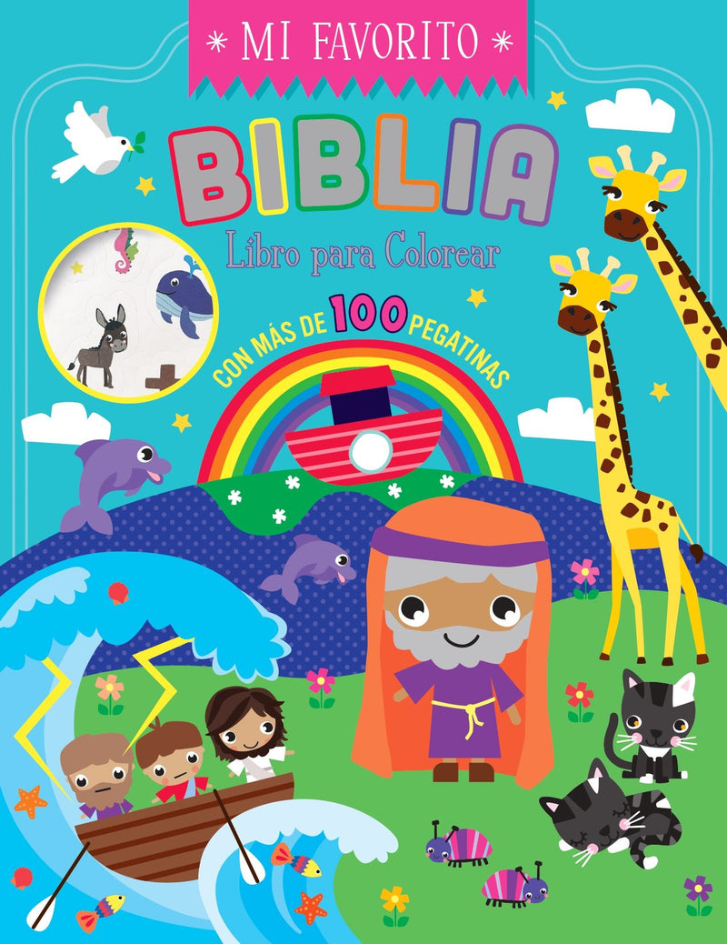 Cargue la imagen en el visor de la galería, Biblia - Libro para colorear con pegatinas
