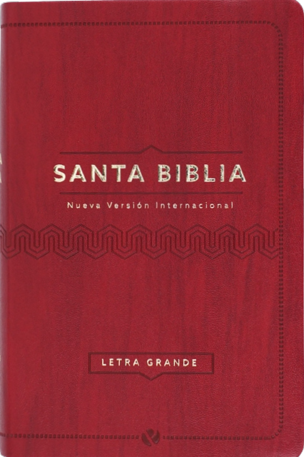 Biblia NVI, Tamaño Manual, Letra Grande, imitación piel vino