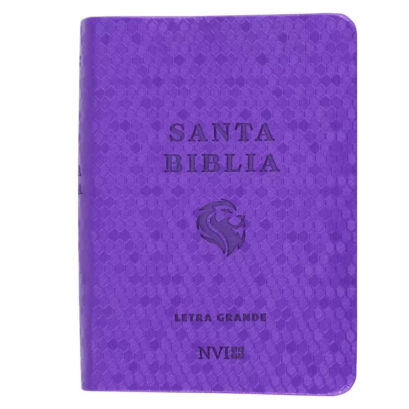 Cargue la imagen en el visor de la galería, Biblia NVI, Letra Grande, Tamaño Bolsillo, Panal Violeta
