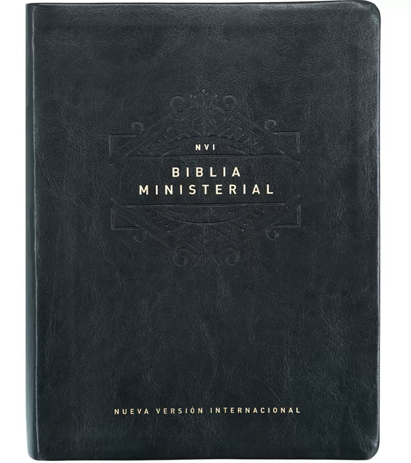 Cargue la imagen en el visor de la galería, Biblia Ministerial NVI, imitación piel negra
