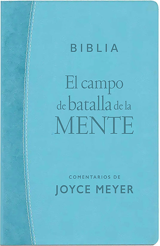 Biblia El campo de batalla de la mente, imitación turquesa