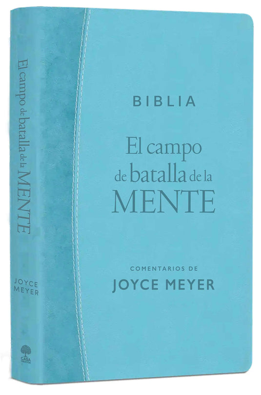 Biblia El campo de batalla de la mente, imitación turquesa