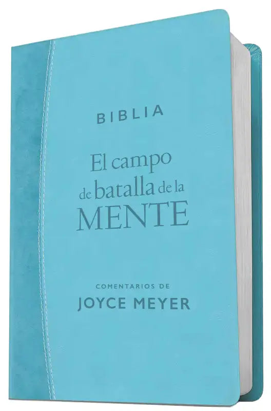 Biblia El campo de batalla de la mente, imitación turquesa