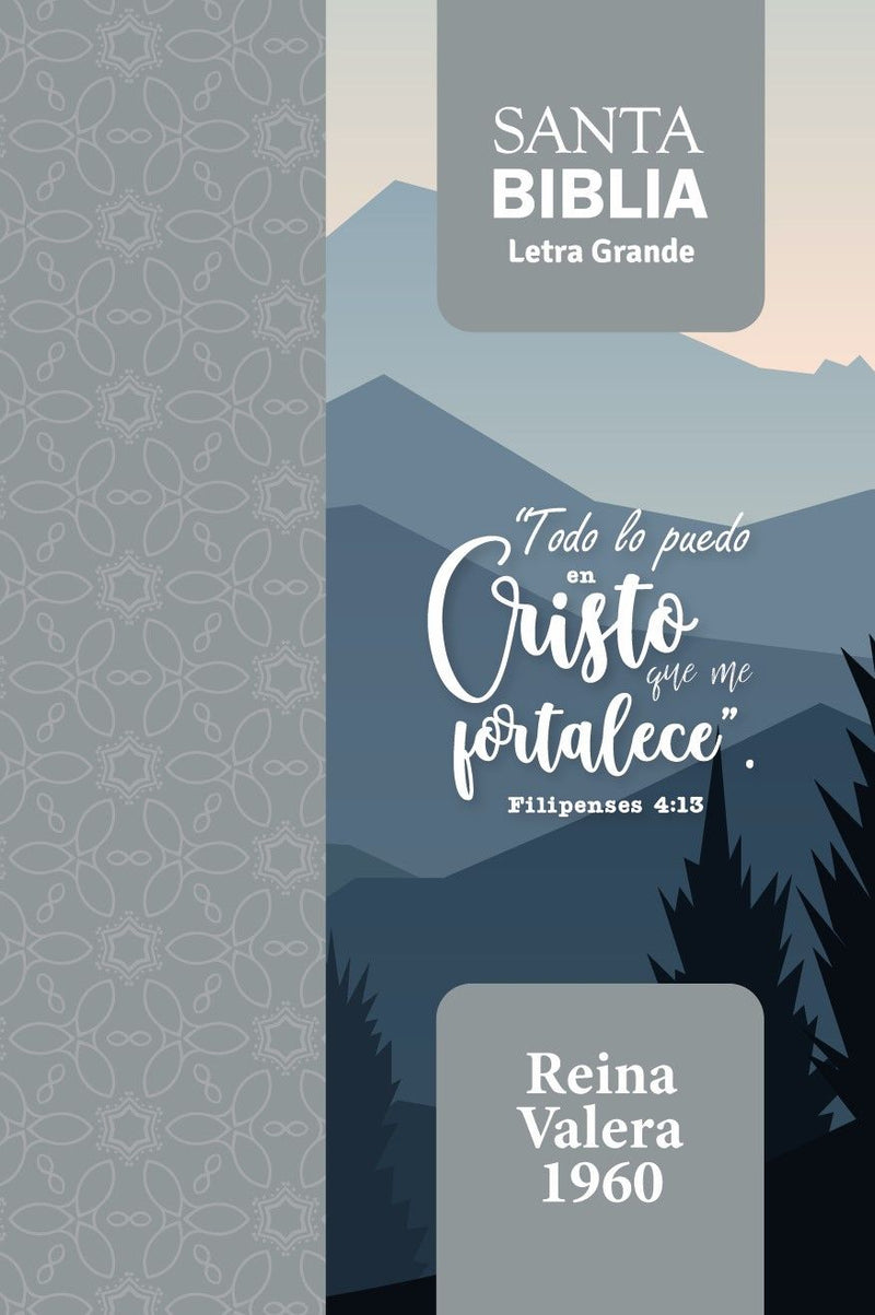 Cargue la imagen en el visor de la galería, Biblia RVR 1960, Tamaño manual, Cierre zíper, con índice, Letra Grande, imitación piel gris
