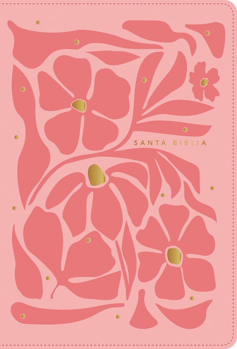 Cargue la imagen en el visor de la galería, Biblia NTV con Filament, Ultrafina, con índice, Letra Grande, SentiPiel rosa flores
