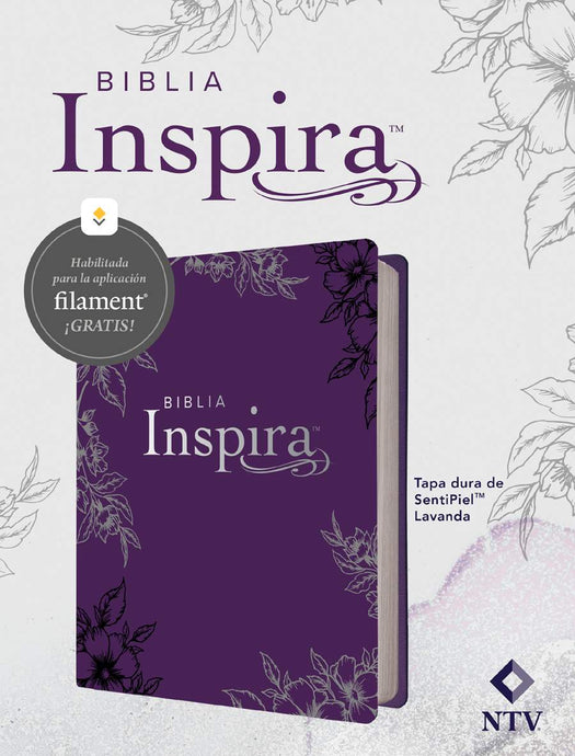 Biblia Inspira con Filament NTV (Tapa dura SentiPiel Lavanda)