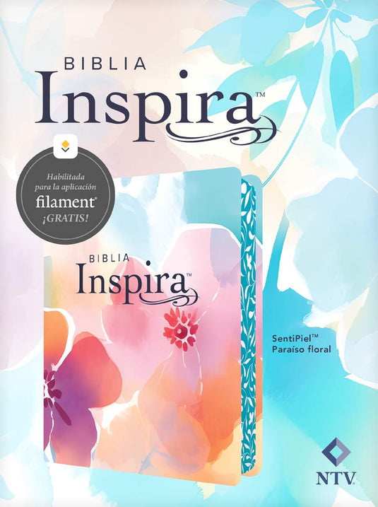Biblia Inspira con Filament NTV (SentiPiel Paraíso Floral)