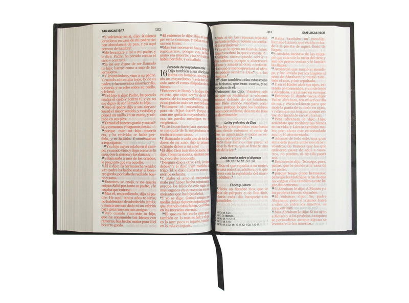 Cargue la imagen en el visor de la galería, Biblia RVR 1960, Tamaño manual, Letra Grande, Tapa flex León
