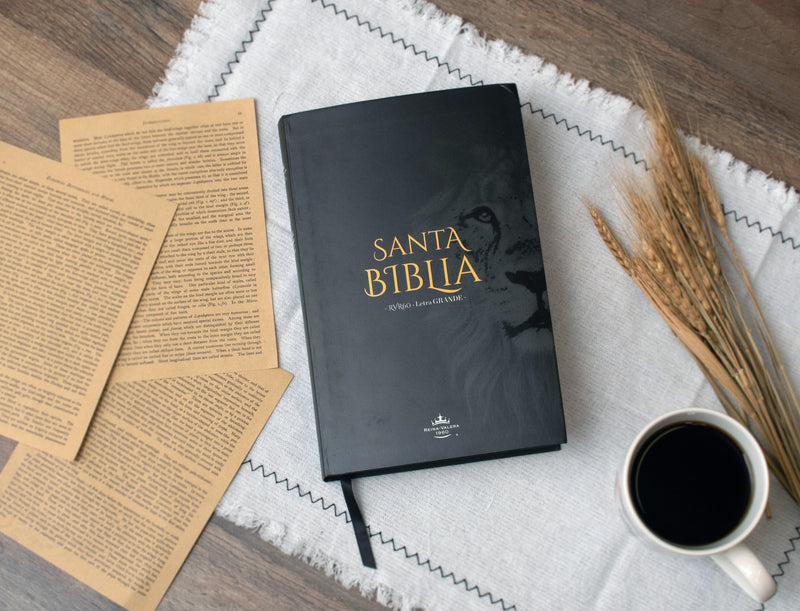 Cargue la imagen en el visor de la galería, Biblia RVR 1960, Tamaño manual, Letra Grande, Tapa flex León
