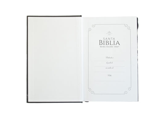 Biblia RVR 1960, Tamaño Manual, Letra Grande, tapa dura con elástico León