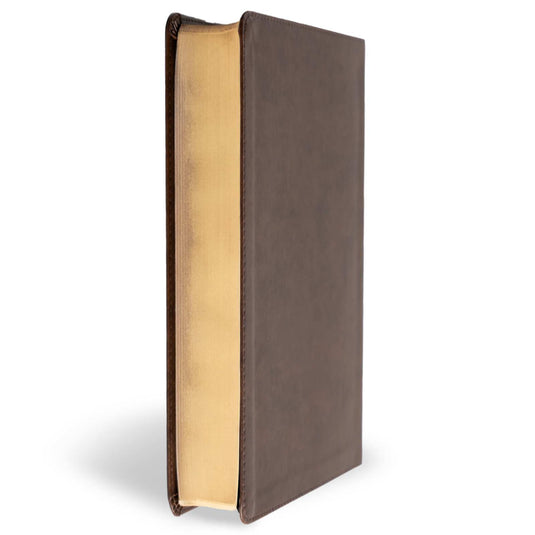 Biblia de credos y confesiones RVR 1960, simil piel café